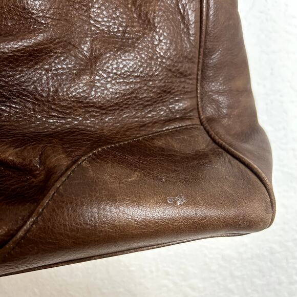 Foley and Corinna Leather Shoulder Bag Brown Gold Turnkey Boho - Picture 4 of 15